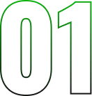 Digital numbers zero one